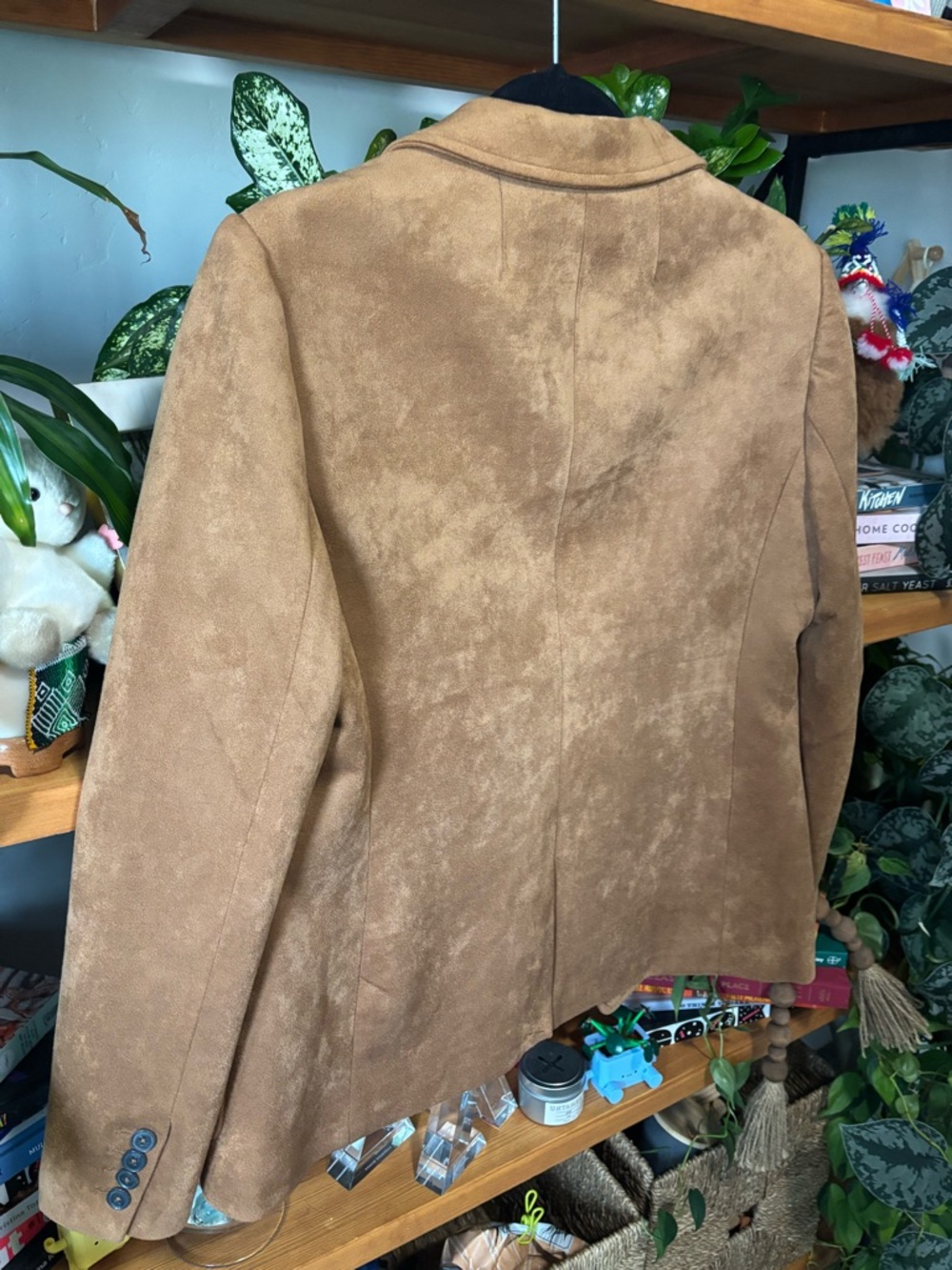 Tahari Classic Women's Faux Suede Blazer Jacket | Size 6 - Picture 5 of 5